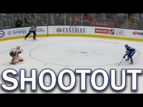 Full Shootout - Calgary Flames vs Toronto Maple Leafs - 12/06/2017