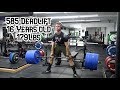 585 DEADLIFT AT 16 YEARS OLD 179LBS BODYWEIGHT