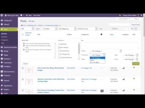 Super Cool Trick to Edit Multiple Posts at Once - WordPress.org