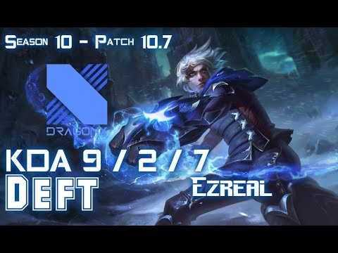DRX Deft EZREAL vs APHELIOS ADC - Patch 10.7 KR Ranked