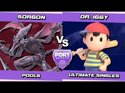 Port 6 Pools - Sorgon (Ridley) Vs. Dr. Iggy (Ness) SSBU Ultimate Tournament