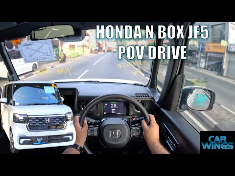 NEW! Honda N Box Custom JF5 POV Drive and Review (Car Wings)