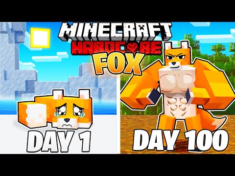 Bronzo - I Survived 100 DAYS as a FOX in HARDCORE Minecraft!