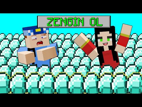 KÖTÜ ÜVEY ANNE CEREN ZENGİN OLDU !! 😱😱 - Minecraft ZENGİN FAKİR HAYATI