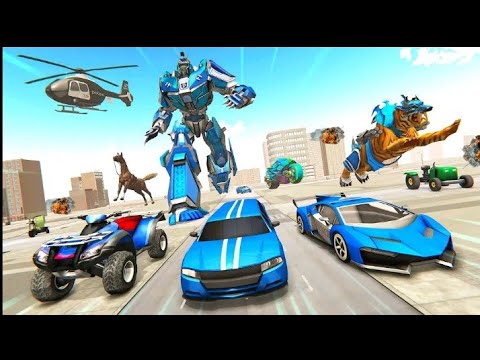 Army Tiger Robot Transformation || Jet Car Robot Transform || Chari Games
