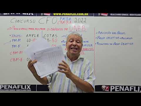 Concurso CFO PM/CBM-BA 2022- Parte 1 - Como a UNEB prejudicou dezenas de candidatos.