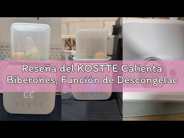 Vídeo relacionado con KOSTTE Calienta Biberones, Función de Descongelación, Calentamiento Uniforme Del Líquido, Calentador de biberones eléctrico, Calentador de Alimentos para Bebés, Apto para Tarritos, Blanco