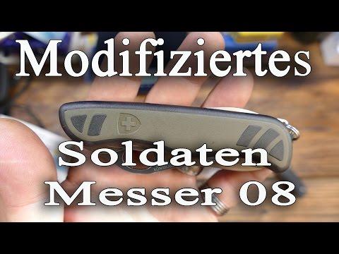 Modifiziertes Schweizer Soldaten Messer 08