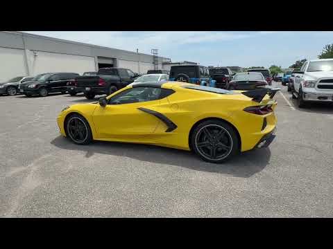2025 Chevrolet Corvette Stingray Coupe 1LT in Yellow for sale at Boyer Chrysler Dodge Jeep Ram Fiat Cobourg in Cobourg, ON