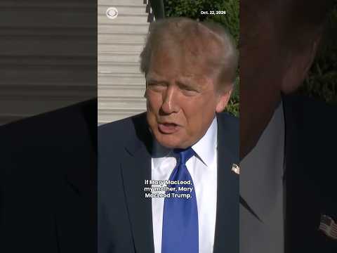 Trump defends controversial Ramaswamy ad featuring opponent's estranged mother #shorts
