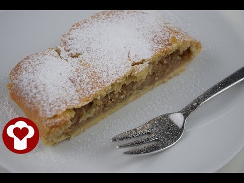 Apfelstrudel mit Mürbteig  von Oma