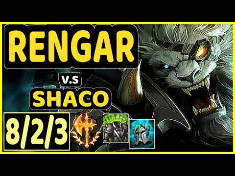 SKEANZ (RENGAR) vs SHACO - 8/2/3 KDA JUNGLE GAMEPLAY - EUW Ranked GRANDMASTER