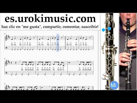 Tutorial de Clarinete Nicky Jam ft. Will Smith - Live It Up Clases Notas um-ih927
