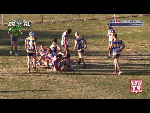 2017 Canberra RL Round 15 1st Grade Highlights - Woden Valley Rams Vs Tuggeranong Bushrangers