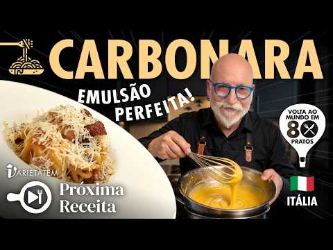 🍝🇮🇹 Carbonara Romana: O Segredo da Emulsão Perfeita → Volta ao Mundo em 80 Pratos [Itália]