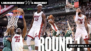 NBA Playoffs Round 1: 8 seed Miami HEAT defeat Milwaukee Bucks 4-1