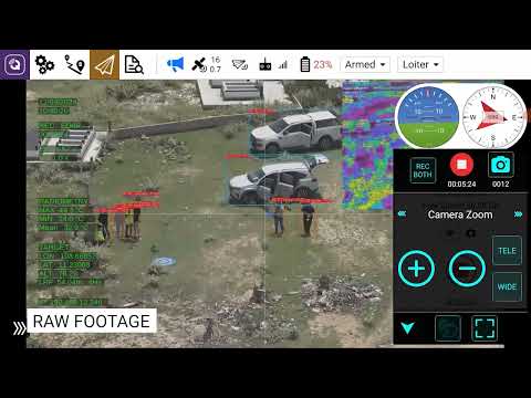 Human Identification with AI detection feature and Auto-Centered Zoom