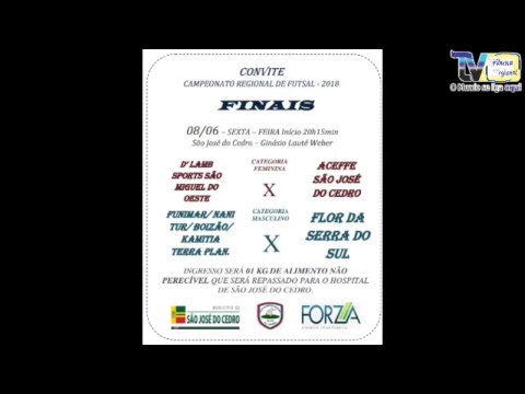 SÃO JOSÉ DO CEDRO – Campeonato Regional de Futsal