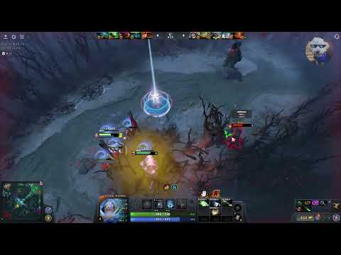 DOTA 2 Frostbite and Meat Hook COMBO Crystal Maiden - Pudge
