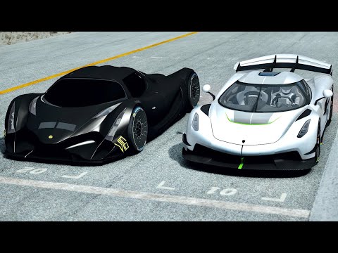 Devel Sixteen Black Edition 2020 vs Koenigsegg Jesko at Top Gear Track