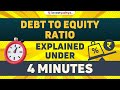 What Is Debt To Equity Ratio Debt To Equity Ratio Explained In Hindi