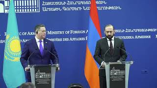 Հայաստանի և Ղազախստանի ԱԳ նախարարների մամուլի ասուլիսը