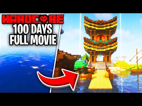 Mozi - I Survived 100 Days In An OCEAN ONLY World In Minecraft Hardcore!