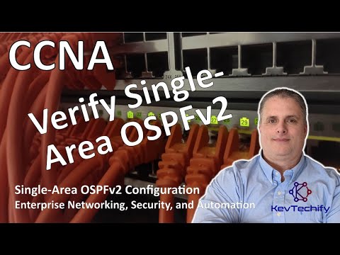 Verify Single-Area OSPFv2 - Single-Area OSPFv2 Configuration - ENSA - KevTechify | vid 9