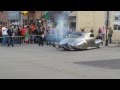 Old School Car Blowing Fireballs