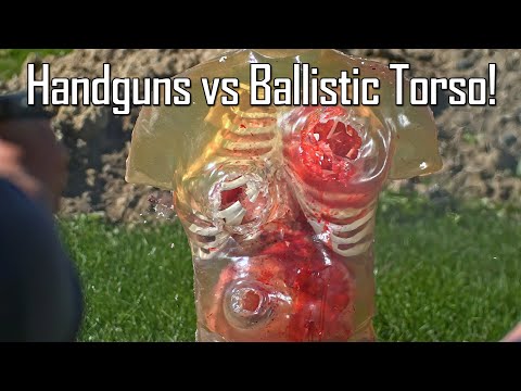 Handguns VS Ballistic Torso! - Ballistic High-Speed