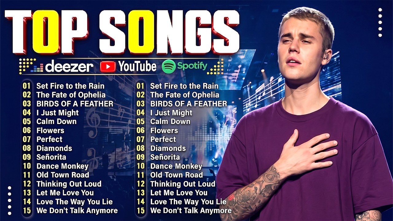 Justin Bieber, Ed Sheeran, Taylor Swift, Rihanna, Dua Lipa, Adele - Trending English Songs 2026