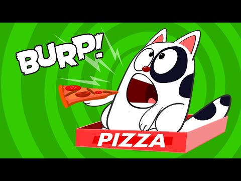 Kids songs I DIDN'T MEAN TO BURP - funny animated children's music video by Preschool Popstars