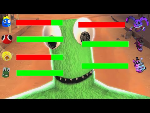 [SFM FNaF] Twisted vs Rainbow Friends WITH Healthbars