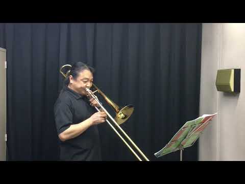 H.Voxman - Selected Studies for Trombone “Allegro moderato by Vobaron”(Page-44)