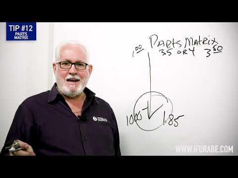 Tip #12: Following A Parts Matrix (Automotive Business Tips)
