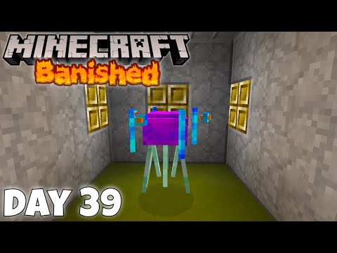 WATER GUARDIAN BOSS FIGHT!! Banished Mage in Modded Minecraft - Day 39