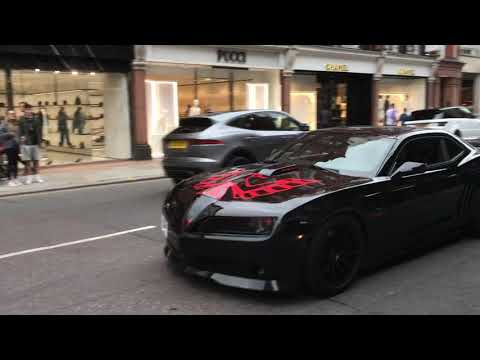 American Muscle Car💪: Camaro Firebreather | Supercars In London 2021 Sound And Accelerations