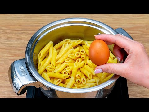 Släng inte den överblivna pastan! Gör en smaskig gratäng i stekpanna