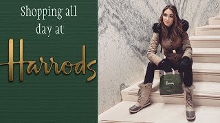 Tour of Harrods luxury department store London UK shopping mega rich