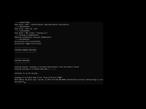 Thumbnail of the video "CI/CD from Git on Synology using Docker".