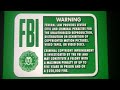 Green FBI Warning Screen DVD 1997 2000