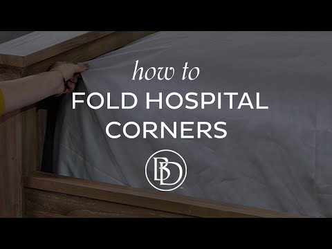 How to Fold Hospital Bed Sheet Corners