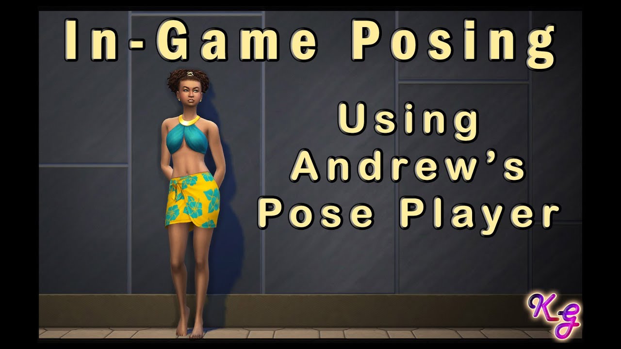 In-Game Posing in The Sims 4 using Andrew's Pose Player - YouTube