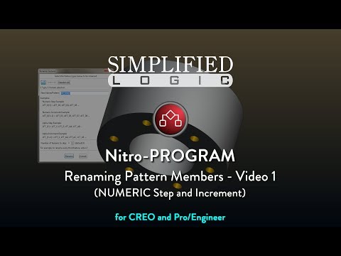 Nitro-PROGRAM, Renaming Pattern Members - Video 1 (Numeric)