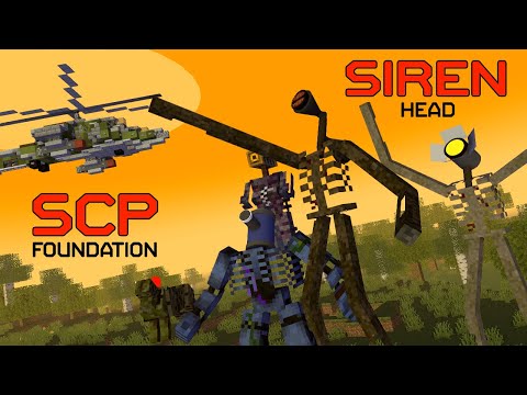 KRIK KRIK - Monster School : SIREN HEAD VS SCP FOUNDATION - Minecraft Animation