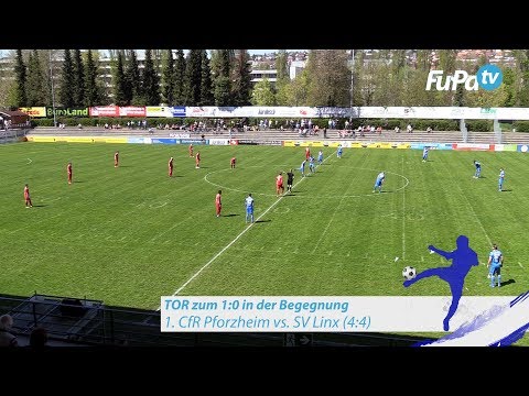 9-Sekunden-Tor zum 1:0 bei 1. CfR Pforzheim vs. SV Linx am 20.4.2019