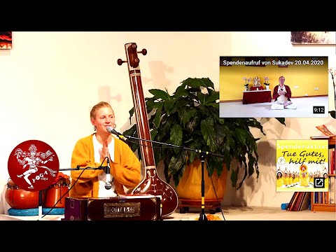 Abstrakte Meditation im Satsang mit Sarah - Yoga Vidya Live Ritual Kirtan singen 20:00Uhr 08.07.2020
