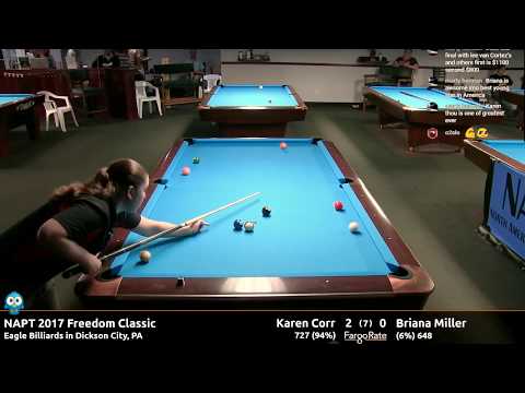 Karen Corr vs Briana Miller (Finals) (with LoreeJon Hasson) - NAPT 2017 Freedom Classic