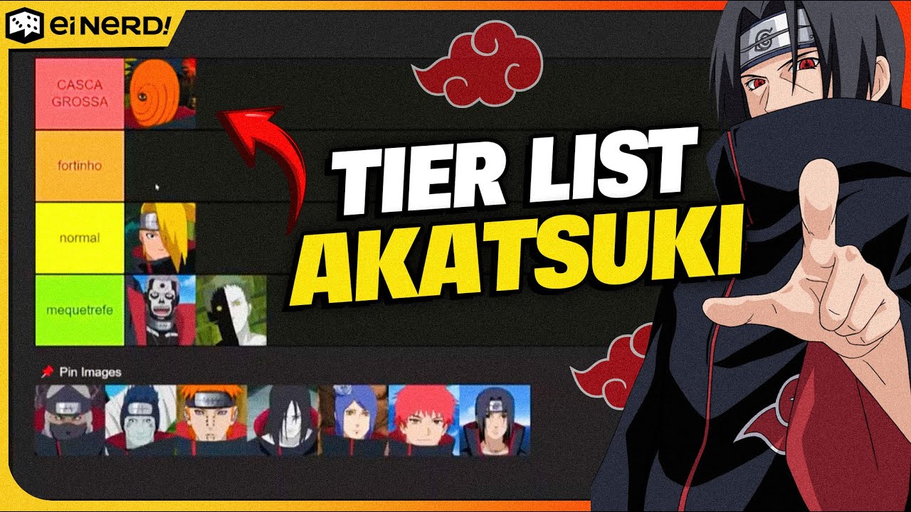 RANKEANDO OS PERSONAGENS DA AKATSUKI EM NARUTO - [TIER LIST] Feat Katon Podcast