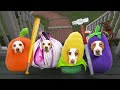 Dogs Steal Neighbor's Candy on Halloween: Bad Dog Maymo & Friends Trick-or-Treat Prank!